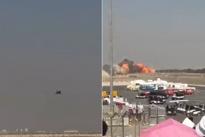 ದುಬೈ ವಾಯು ಪ್ರದರ್ಶನದಲ್ಲಿ : ಭಾರತೀಯ ವಾಯುಪಡೆಯ ತೇಜಸ್ ಎಂಕೆ -1 ಅಪಘಾತ, ಪೈಲಟ್ ಹುತಾತ್ಮ 