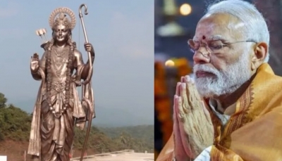 ಪ್ರಧಾನಿ ಮೋದಿ ಅವರಿಂದ ಗೋವಾದಲ್ಲಿ ಶ್ರೀರಾಮ ನ 77 ಅಡಿ ಎತ್ತರದ  ಕಂಚಿನ ಪ್ರತಿಮೆ ಅನಾವರಣ : ವಿಶೇಷತೆಗಳು 